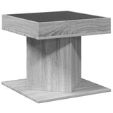 Coffee Table With Led 50X50X45 Cm Engineered Wood