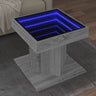 Coffee Table With Led 50X50X45 Cm Engineered Wood