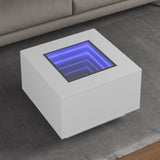 Coffee Table With Led Engineered Wood