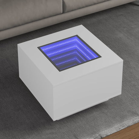 Coffee Table With Led Engineered Wood