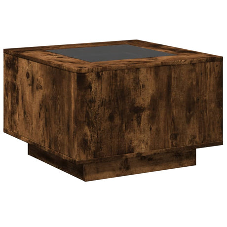 Coffee Table With Led Engineered Wood