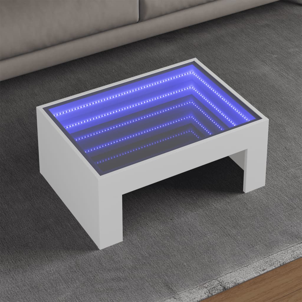 Coffee Table With Infinity Led 70X50X30 Cm