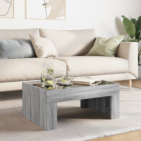 Coffee Table With Infinity Led 70X50X30 Cm