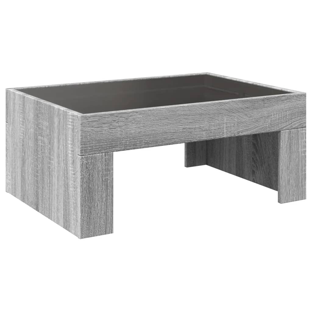 Coffee Table With Infinity Led 70X50X30 Cm