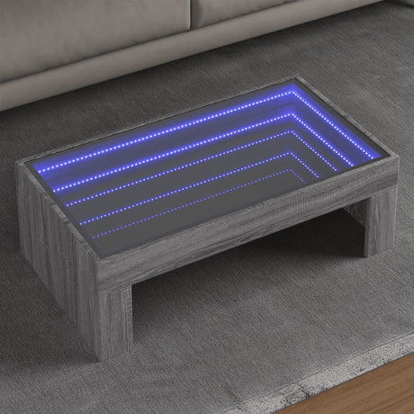 Coffee Table With Infinity Led 70X50X30 Cm