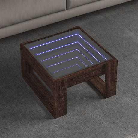 Coffee Table With Infinity Led 50X53X30 Cm