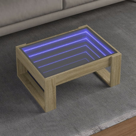 Coffee Table With Infinity Led 50X53X30 Cm