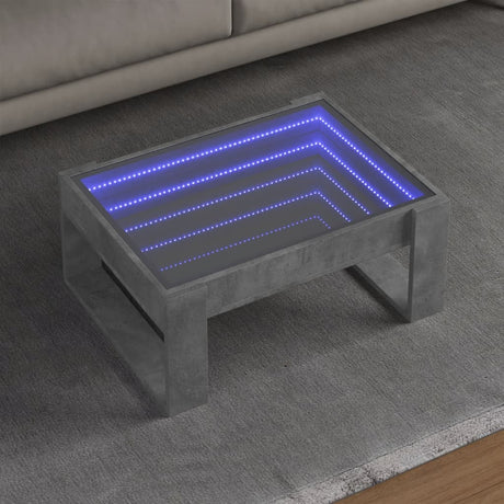 Coffee Table With Infinity Led 50X53X30 Cm