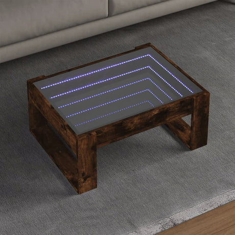 Coffee Table With Infinity Led 50X53X30 Cm