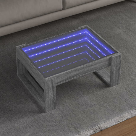 Coffee Table With Infinity Led 50X53X30 Cm