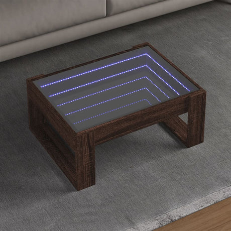 Coffee Table With Infinity Led 50X53X30 Cm