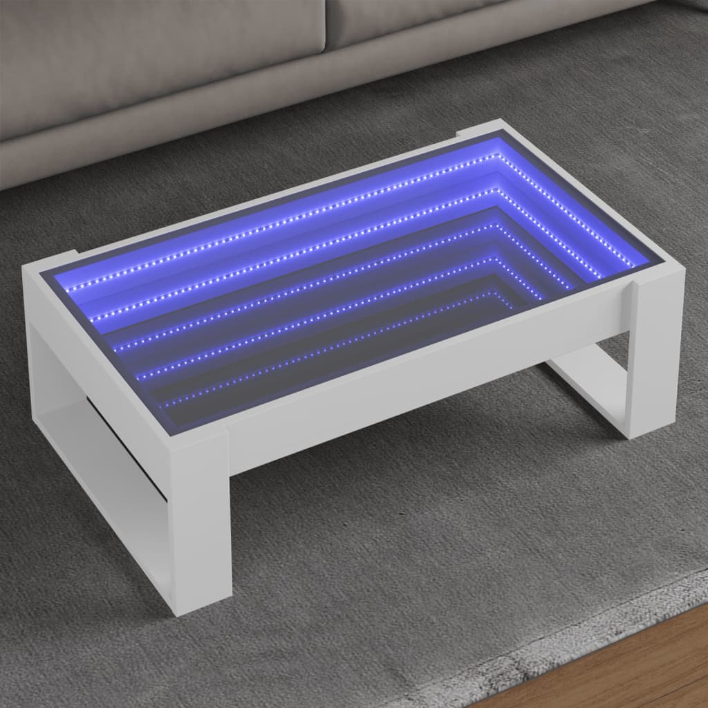 Coffee Table With Infinity Led 50X53X30 Cm