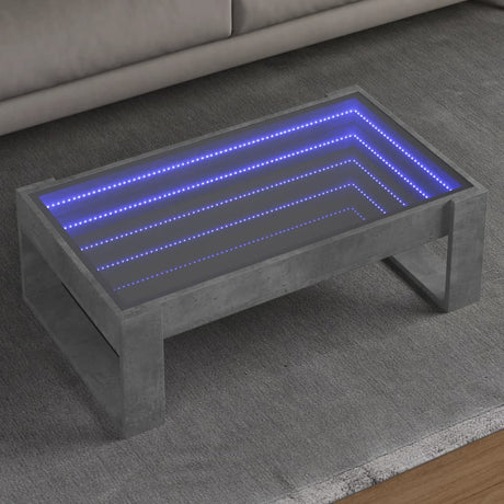 Coffee Table With Infinity Led 50X53X30 Cm