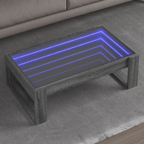 Coffee Table With Infinity Led 50X53X30 Cm