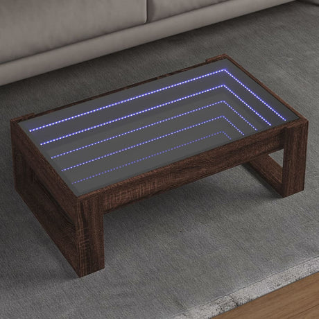 Coffee Table With Infinity Led 50X53X30 Cm