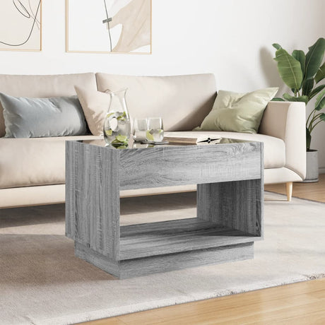 Coffee Table With Infinity Led 70X50X50 Cm