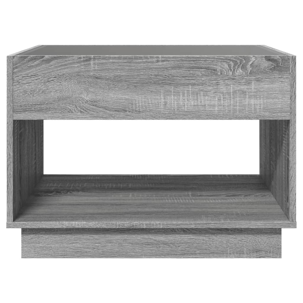 Coffee Table With Infinity Led 70X50X50 Cm
