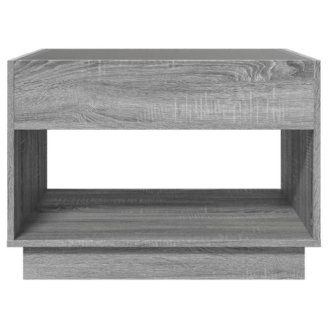 Coffee Table With Infinity Led 70X50X50 Cm