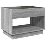 Coffee Table With Infinity Led 70X50X50 Cm