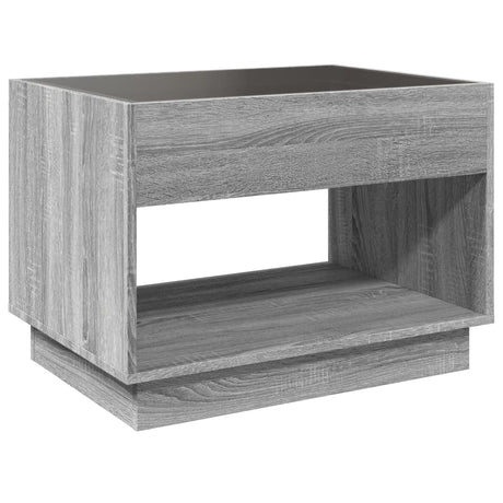 Coffee Table With Infinity Led 70X50X50 Cm