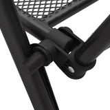 Reclining Garden Chair Set 7 Pcs Anthracite Powder-Coated Steel