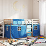 Bunk Bed Without Mattress White& Solid Wood Pine