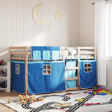 Bunk Bed Without Mattress White& Solid Wood Pine