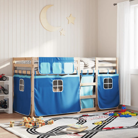 Bunk Bed Without Mattress White& Solid Wood Pine