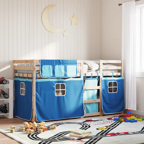 Bunk Bed Without Mattress White& Solid Wood Pine