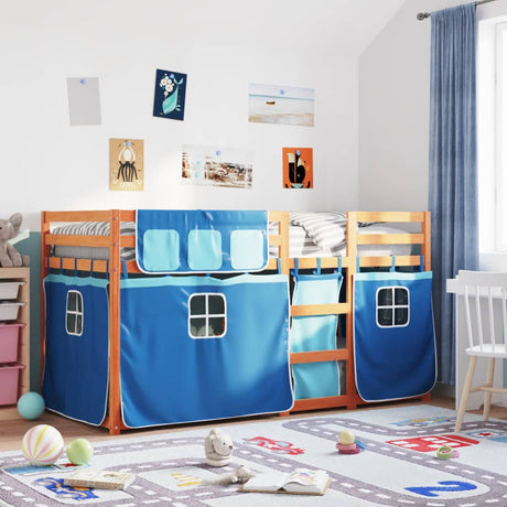 Bunk Bed Without Mattress White& Solid Wood Pine
