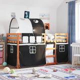 Bunk Bed Without Mattress Pink Solid Wood Pine