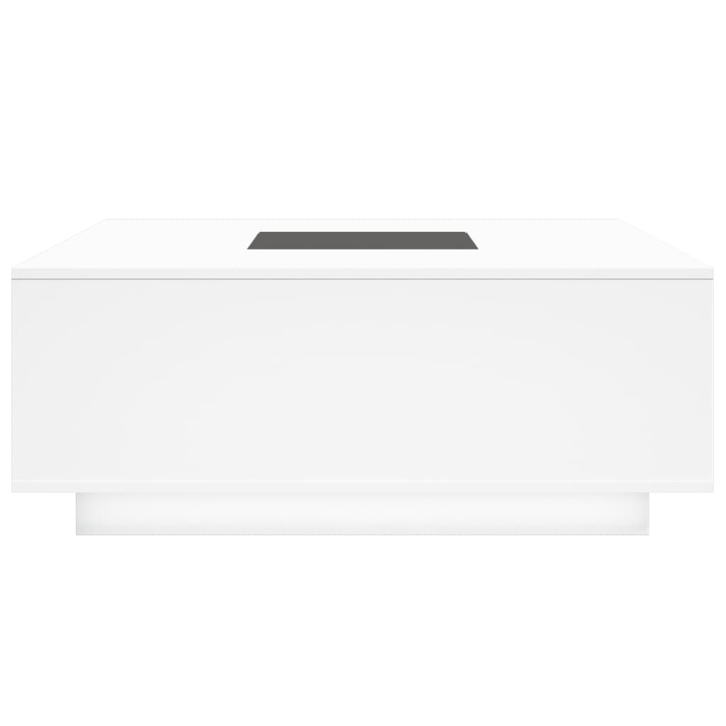 Coffee Table with Infinity LED White 100x100x40 cm