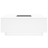 Coffee Table with Infinity LED White 100x100x40 cm