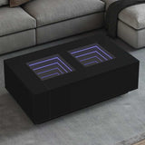 Coffee Table With Led Engineered Wood