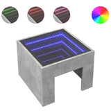Bedside Table With Infinity Led 40X40X30 Cm