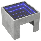 Bedside Table With Infinity Led 40X40X30 Cm