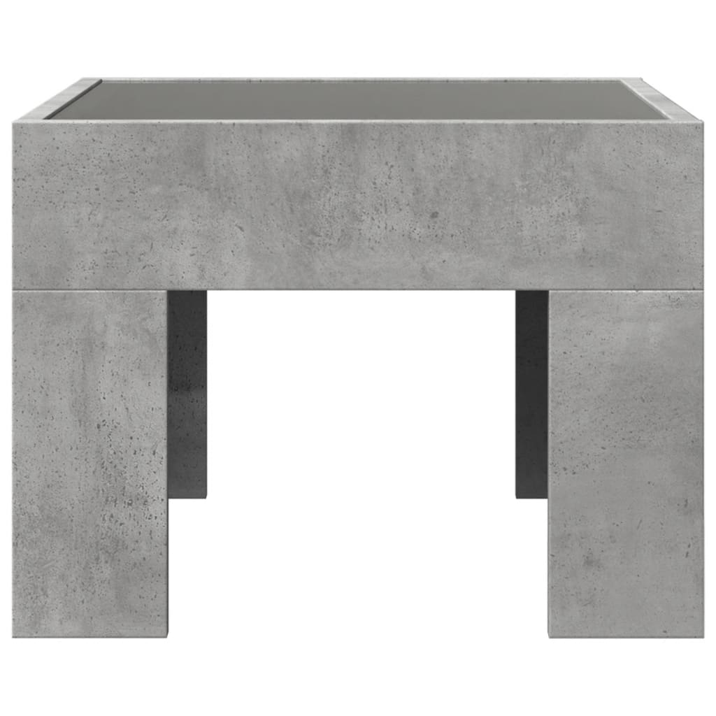 Bedside Table With Infinity Led 40X40X30 Cm