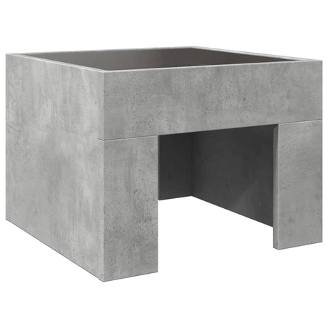 Bedside Table With Infinity Led 40X40X30 Cm