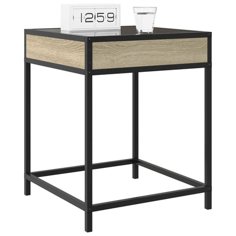 Bedside Table With Infinity Led 40X40X51 Cm