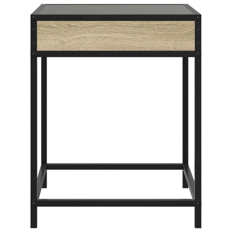Bedside Table With Infinity Led 40X40X51 Cm