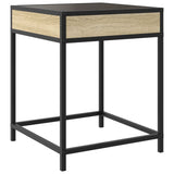 Bedside Table With Infinity Led 40X40X51 Cm