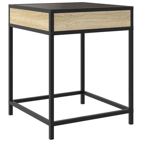 Bedside Table With Infinity Led 40X40X51 Cm