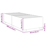 Bed Frame Without Mattress Single Fabric