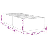 Bed Frame Without Mattress Single Faux Leather