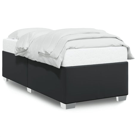 Bed Frame Without Mattress Black Single Faux Leather