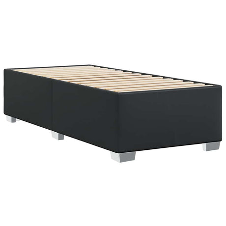 Bed Frame Without Mattress Black Single Faux Leather