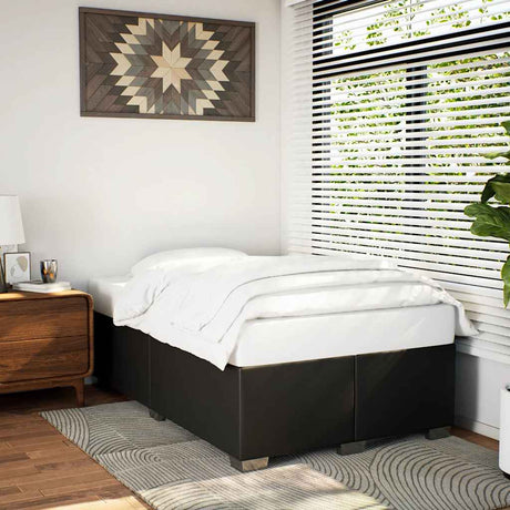 Bed Frame Without Mattress Black Single Faux Leather