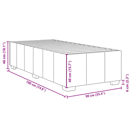 Bed Frame Without Mattress Single Fabric