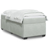 Box Spring Bed With Mattress Velvet