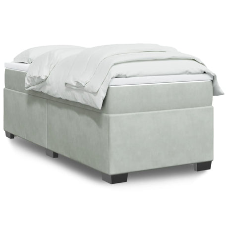 Box Spring Bed With Mattress Velvet